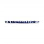  Platinum Custom Eternity Blue Sapphire Anniversary Band - Top View -  102698 - Thumbnail