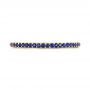 14k Yellow Gold 14k Yellow Gold Custom Eternity Blue Sapphire Anniversary Band - Top View -  102698 - Thumbnail