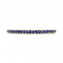 14k Yellow Gold 14k Yellow Gold Custom Eternity Blue Sapphire Anniversary Band - Top View -  102698 - Thumbnail