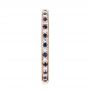 14k Rose Gold 14k Rose Gold Custom Eternity Blue Sapphire And Diamond Wedding Band - Side View -  103504 - Thumbnail