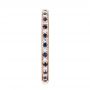 14k Rose Gold 14k Rose Gold Custom Eternity Blue Sapphire And Diamond Wedding Band - Side View -  103504 - Thumbnail