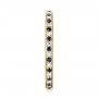 18k Yellow Gold 18k Yellow Gold Custom Eternity Blue Sapphire And Diamond Wedding Band - Side View -  103504 - Thumbnail
