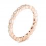 14k Rose Gold 14k Rose Gold Custom Eternity Diamond Wedding Band - Three-Quarter View -  102754 - Thumbnail