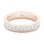 18k Rose Gold 18k Rose Gold Custom Eternity Diamond Wedding Band - Flat View -  102734 - Thumbnail