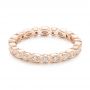 14k Rose Gold 14k Rose Gold Custom Eternity Diamond Wedding Band - Flat View -  102754 - Thumbnail