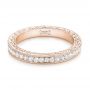 18k Rose Gold 18k Rose Gold Custom Eternity Diamond Wedding Band - Flat View -  103304 - Thumbnail