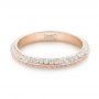 14k Rose Gold 14k Rose Gold Custom Eternity Diamond Wedding Band - Flat View -  103337 - Thumbnail