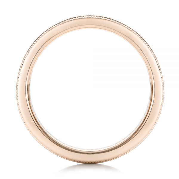 18k Rose Gold 18k Rose Gold Custom Eternity Diamond Wedding Band - Front View - 102280