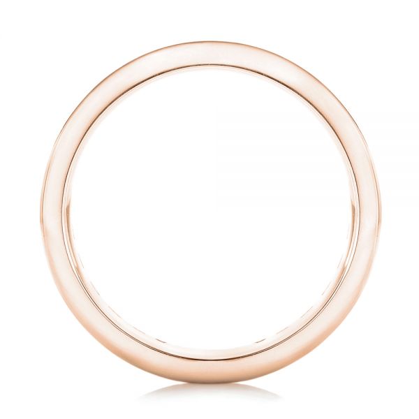 14k Rose Gold 14k Rose Gold Custom Eternity Diamond Wedding Band - Front View -  102734