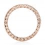 14k Rose Gold 14k Rose Gold Custom Eternity Diamond Wedding Band - Front View -  103304 - Thumbnail