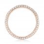 14k Rose Gold 14k Rose Gold Custom Eternity Diamond Wedding Band - Front View -  103337 - Thumbnail