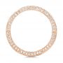 14k Rose Gold 14k Rose Gold Custom Eternity Diamond Wedding Band - Front View -  103587 - Thumbnail