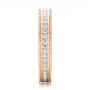 18k Rose Gold 18k Rose Gold Custom Eternity Diamond Wedding Band - Side View -  102280 - Thumbnail