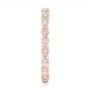 18k Rose Gold 18k Rose Gold Custom Eternity Diamond Wedding Band - Side View -  102754 - Thumbnail