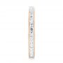 14k Rose Gold 14k Rose Gold Custom Eternity Diamond Wedding Band - Side View -  102997 - Thumbnail