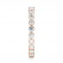 18k Rose Gold 18k Rose Gold Custom Eternity Diamond Wedding Band - Side View -  103152 - Thumbnail
