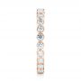 14k Rose Gold 14k Rose Gold Custom Eternity Diamond Wedding Band - Side View -  103152 - Thumbnail