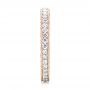 18k Rose Gold 18k Rose Gold Custom Eternity Diamond Wedding Band - Side View -  103304 - Thumbnail