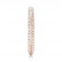 18k Rose Gold 18k Rose Gold Custom Eternity Diamond Wedding Band - Side View -  103337 - Thumbnail