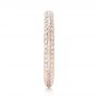 14k Rose Gold 14k Rose Gold Custom Eternity Diamond Wedding Band - Side View -  103337 - Thumbnail