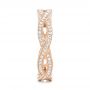 14k Rose Gold 14k Rose Gold Custom Eternity Diamond Wedding Band - Side View -  103587 - Thumbnail