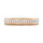 18k Rose Gold 18k Rose Gold Custom Eternity Diamond Wedding Band - Top View -  102280 - Thumbnail