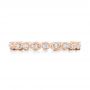 14k Rose Gold 14k Rose Gold Custom Eternity Diamond Wedding Band - Top View -  102754 - Thumbnail