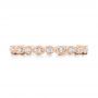 18k Rose Gold 18k Rose Gold Custom Eternity Diamond Wedding Band - Top View -  102754 - Thumbnail