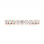 18k Rose Gold 18k Rose Gold Custom Eternity Diamond Wedding Band - Top View -  103152 - Thumbnail