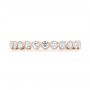 14k Rose Gold 14k Rose Gold Custom Eternity Diamond Wedding Band - Top View -  103152 - Thumbnail