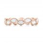 18k Rose Gold 18k Rose Gold Custom Eternity Diamond Wedding Band - Top View -  103238 - Thumbnail