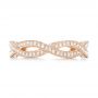 14k Rose Gold 14k Rose Gold Custom Eternity Diamond Wedding Band - Top View -  103587 - Thumbnail