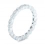 14k White Gold 14k White Gold Custom Eternity Diamond Wedding Band - Three-Quarter View -  102754 - Thumbnail