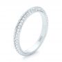  Platinum Platinum Custom Eternity Diamond Wedding Band - Three-Quarter View -  103337 - Thumbnail