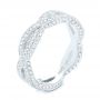 14k White Gold 14k White Gold Custom Eternity Diamond Wedding Band - Three-Quarter View -  103587 - Thumbnail