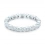 14k White Gold 14k White Gold Custom Eternity Diamond Wedding Band - Flat View -  102754 - Thumbnail