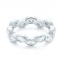 14k White Gold 14k White Gold Custom Eternity Diamond Wedding Band - Flat View -  103238 - Thumbnail