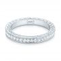 18k White Gold Custom Eternity Diamond Wedding Band - Flat View -  103304 - Thumbnail