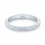 14k White Gold Custom Eternity Diamond Wedding Band - Flat View -  103337 - Thumbnail