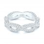 14k White Gold 14k White Gold Custom Eternity Diamond Wedding Band - Flat View -  103587 - Thumbnail