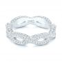 18k White Gold 18k White Gold Custom Eternity Diamond Wedding Band - Flat View -  103587 - Thumbnail