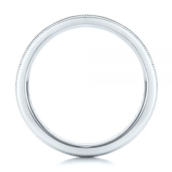 18k White Gold 18k White Gold Custom Eternity Diamond Wedding Band - Front View - 102280