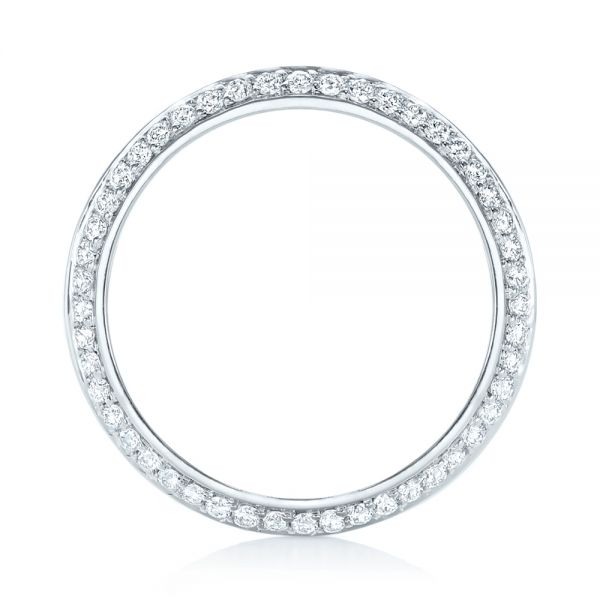  Platinum Platinum Custom Eternity Diamond Wedding Band - Front View -  103337