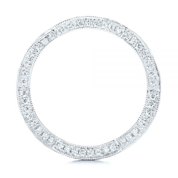  Platinum Platinum Custom Eternity Diamond Wedding Band - Front View -  103587