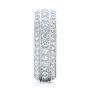 14k White Gold 14k White Gold Custom Eternity Diamond Wedding Band - Side View -  102058 - Thumbnail