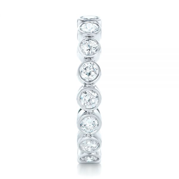  Platinum Platinum Custom Eternity Diamond Wedding Band - Side View -  102791