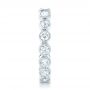  Platinum Platinum Custom Eternity Diamond Wedding Band - Side View -  102791 - Thumbnail