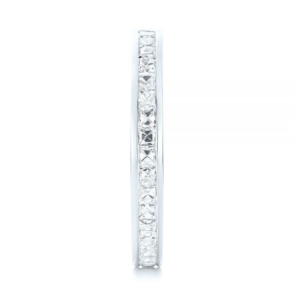  Platinum Platinum Custom Eternity Diamond Wedding Band - Side View -  102997