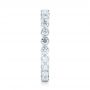  Platinum Platinum Custom Eternity Diamond Wedding Band - Side View -  103152 - Thumbnail