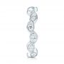 18k White Gold 18k White Gold Custom Eternity Diamond Wedding Band - Side View -  103238 - Thumbnail